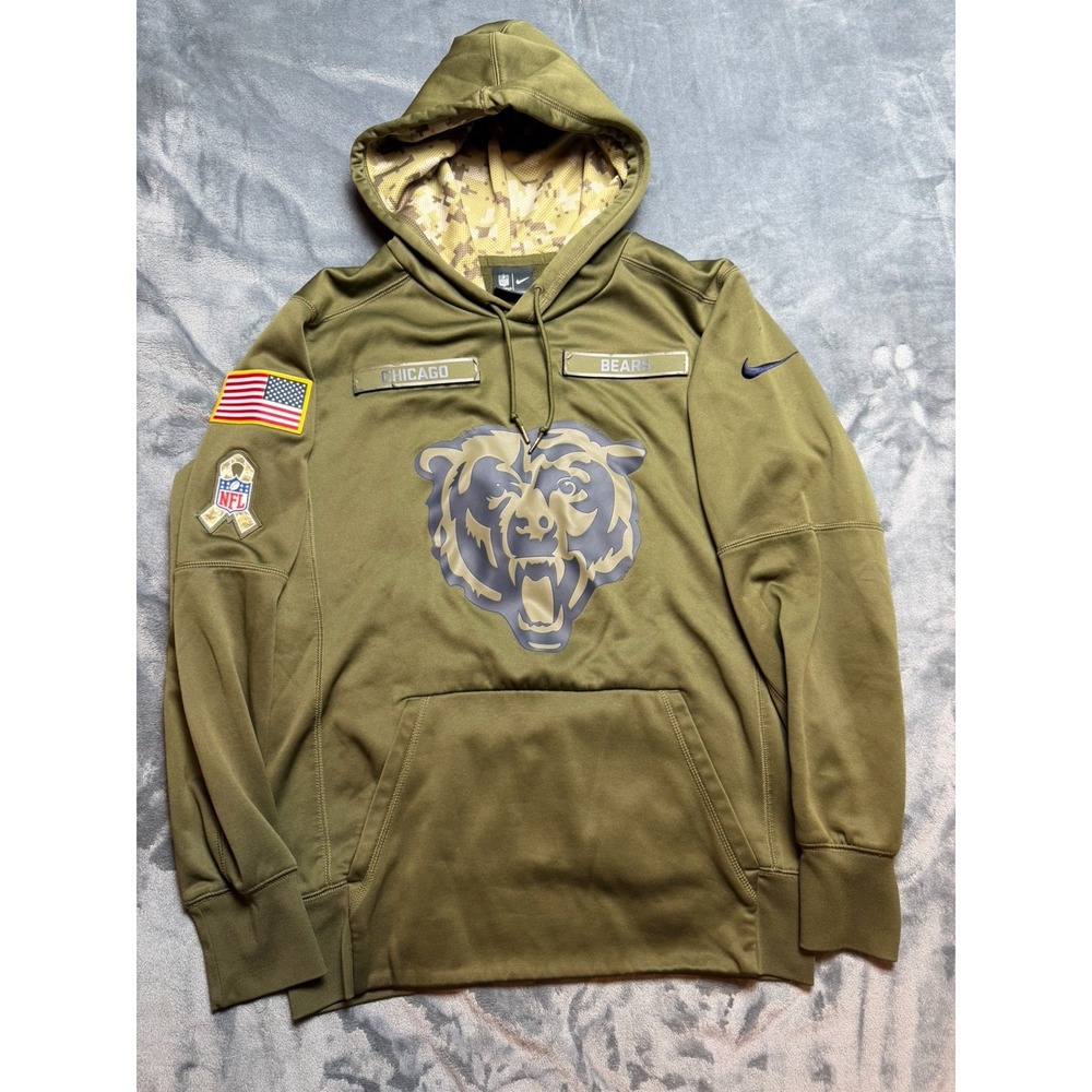 Nike On field Chicago Bears Salute To Service Hoodie Small